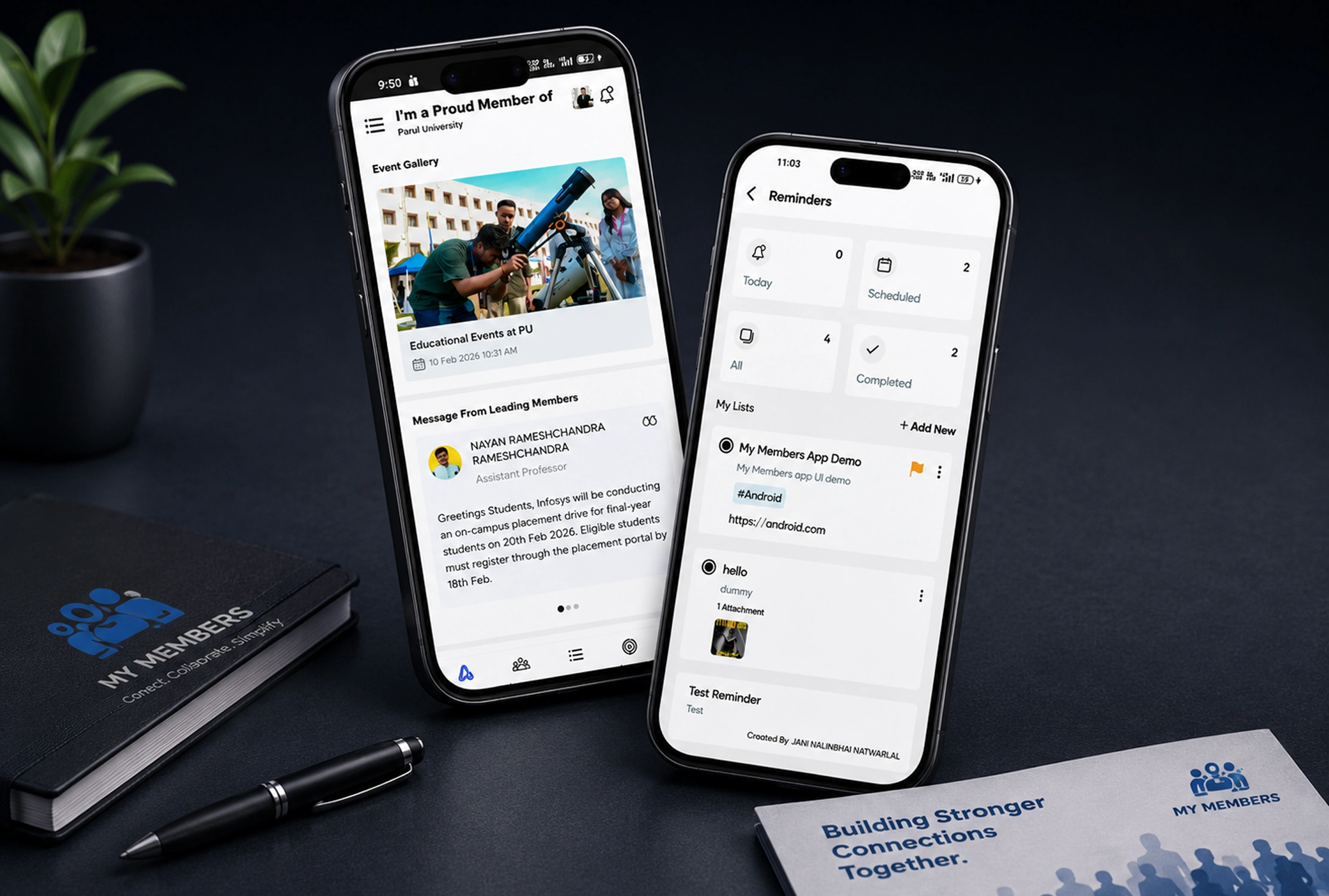 The My Member app held in a hand