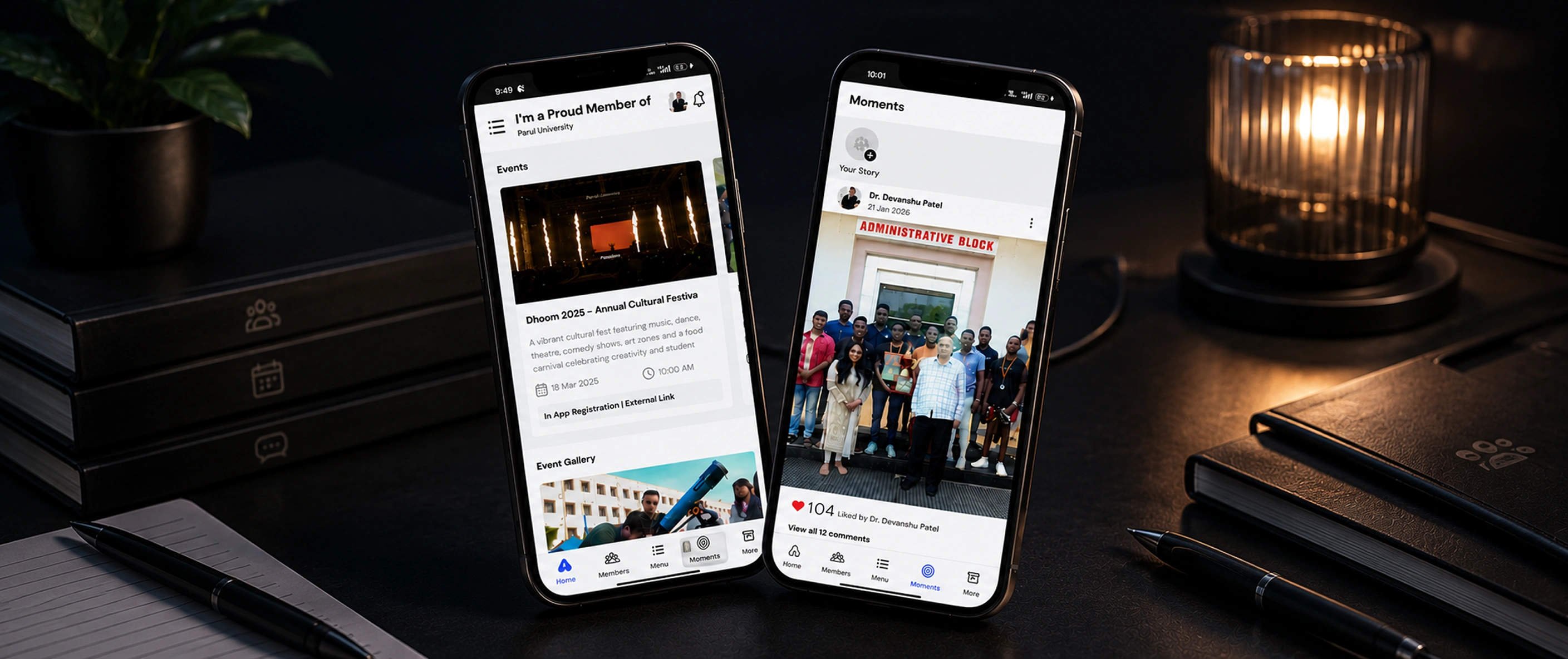 The My Member web platform and mobile app side by side